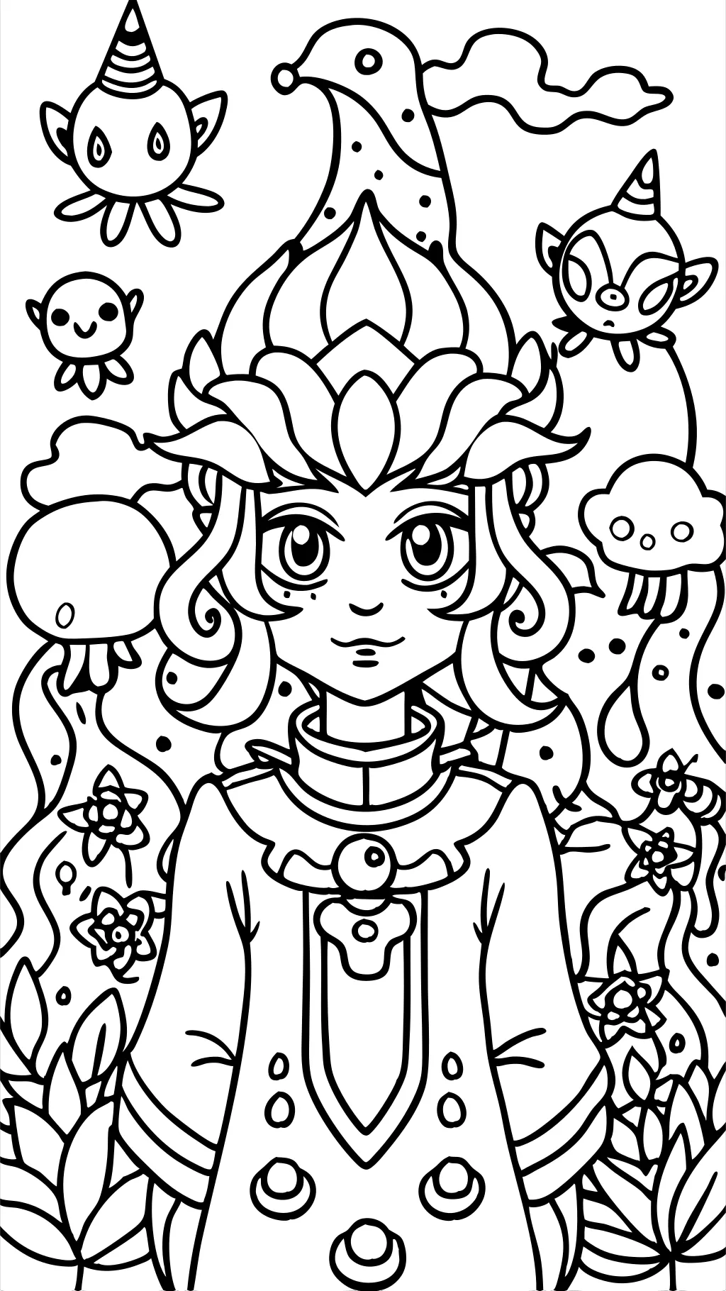 anime coloring pages free